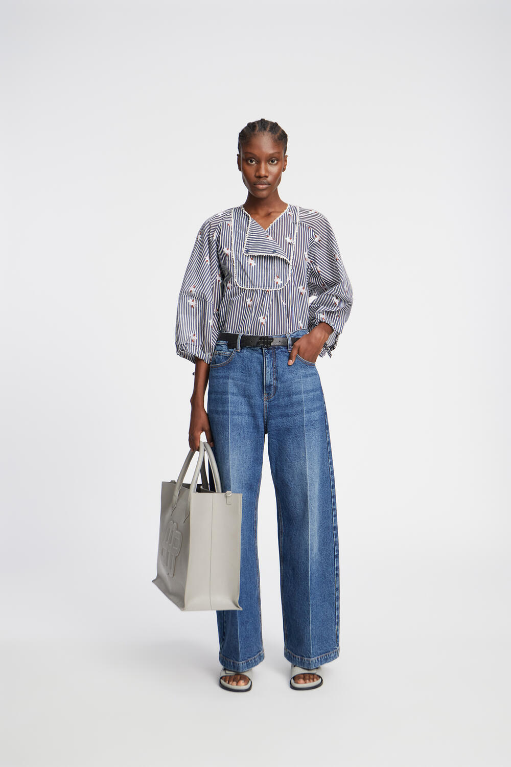 Pristina bluse - Indigo